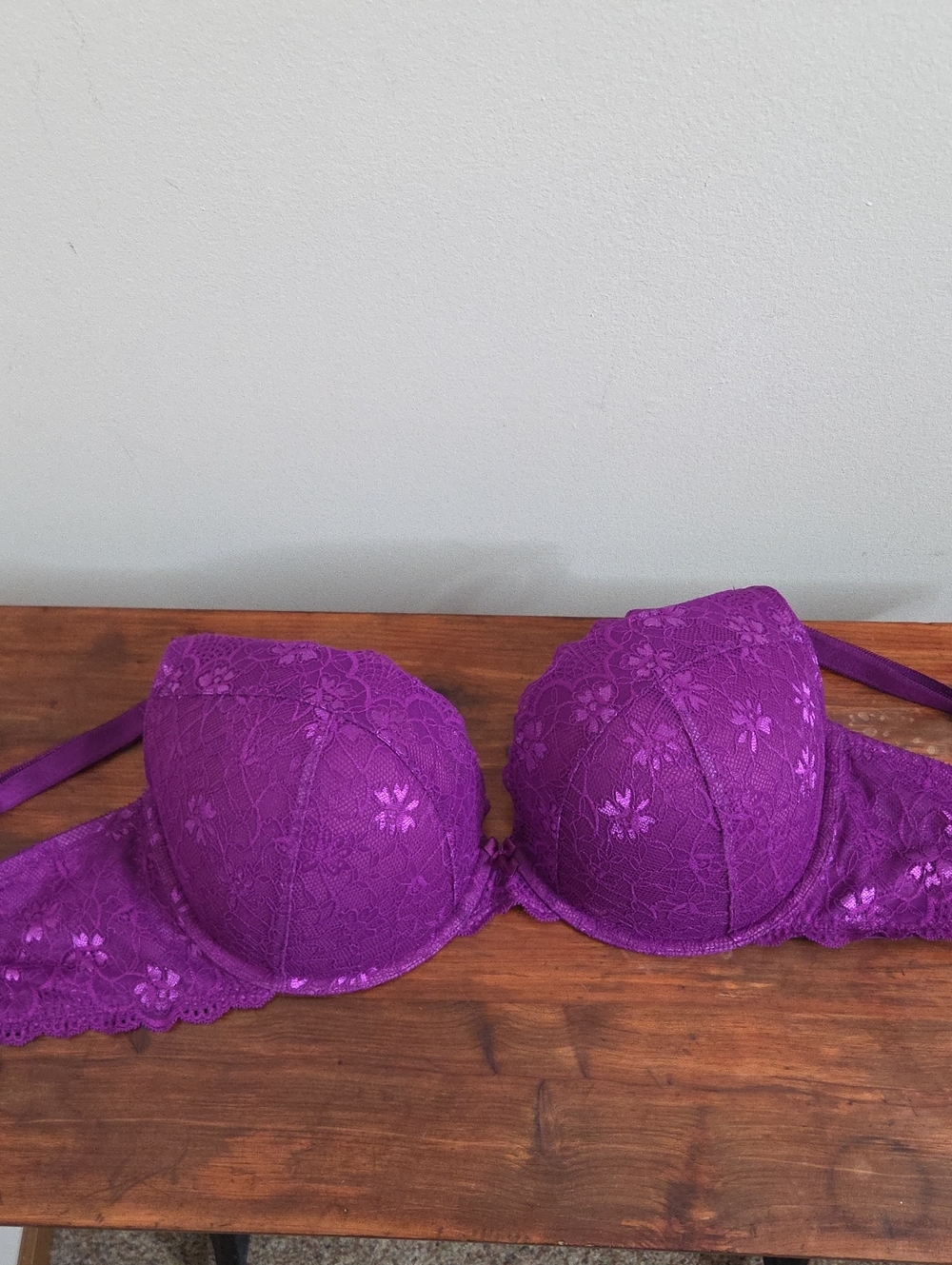 torrid Purple Lace XO Ultra Plunge Push-Up Bra
